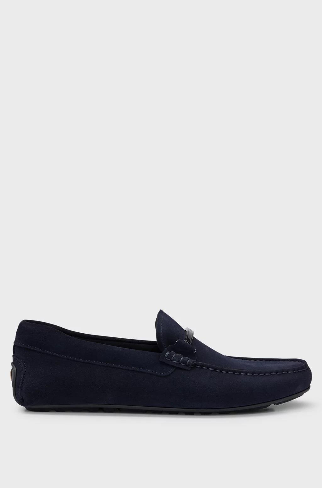 BossLacivert Süet Loafer
