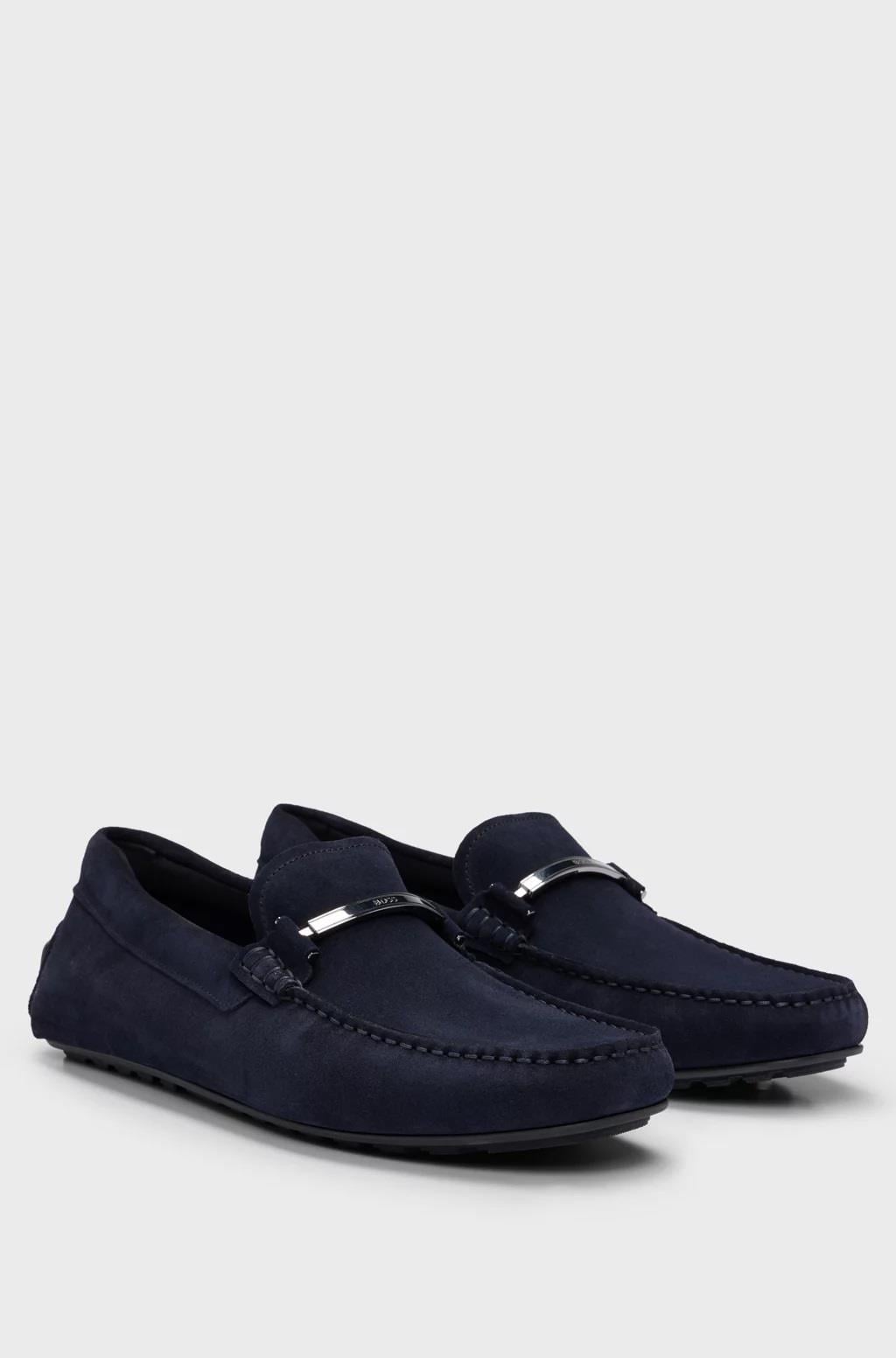 BossLacivert Süet Loafer