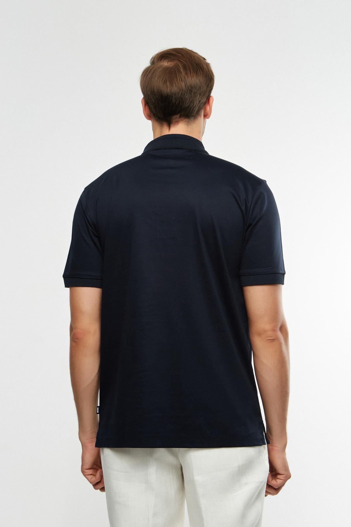 BossPamuklu Lacivert Polo Yaka T-shirt