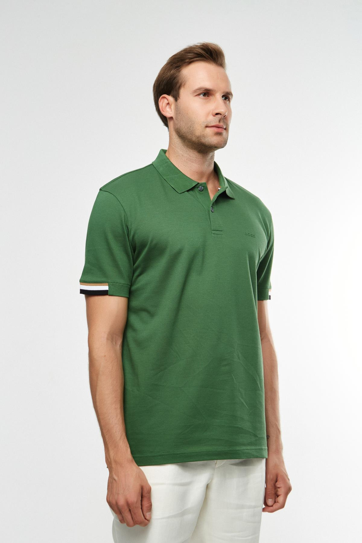 BossYeşil Polo Yaka T-shirt