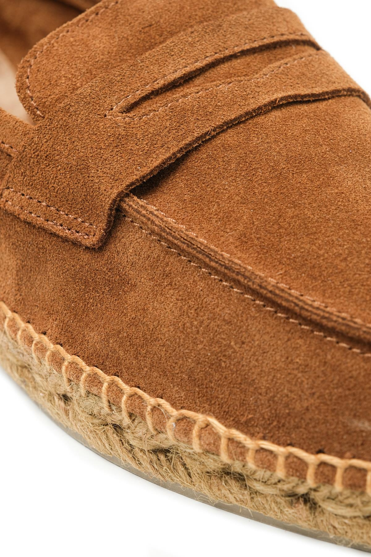 CastanerKahverengi Süet Erkek Espadril