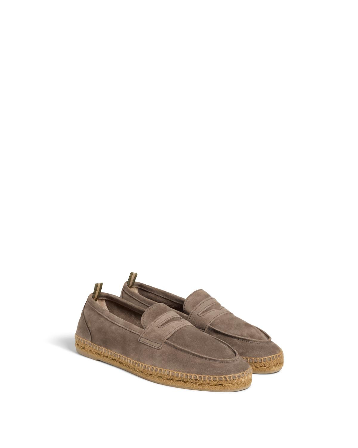 CastanerKahverengi Süet Erkek Espadril
