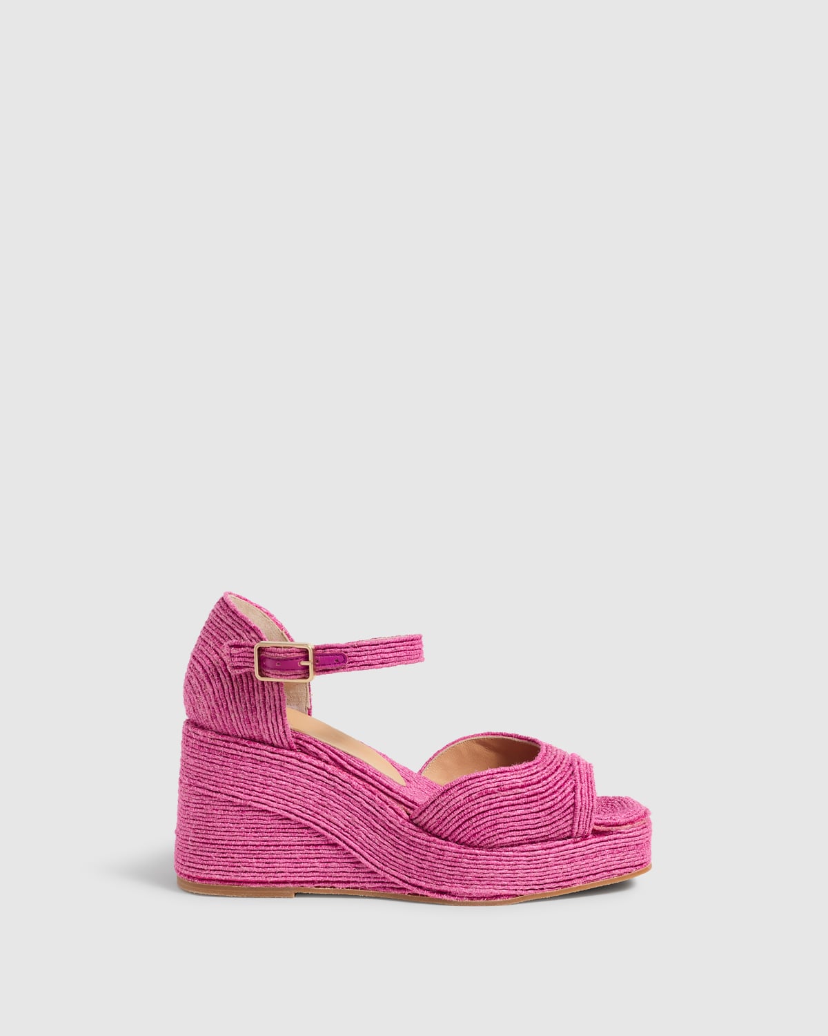 CastanerTrini Pembe Dolgu Topuklu Espadril