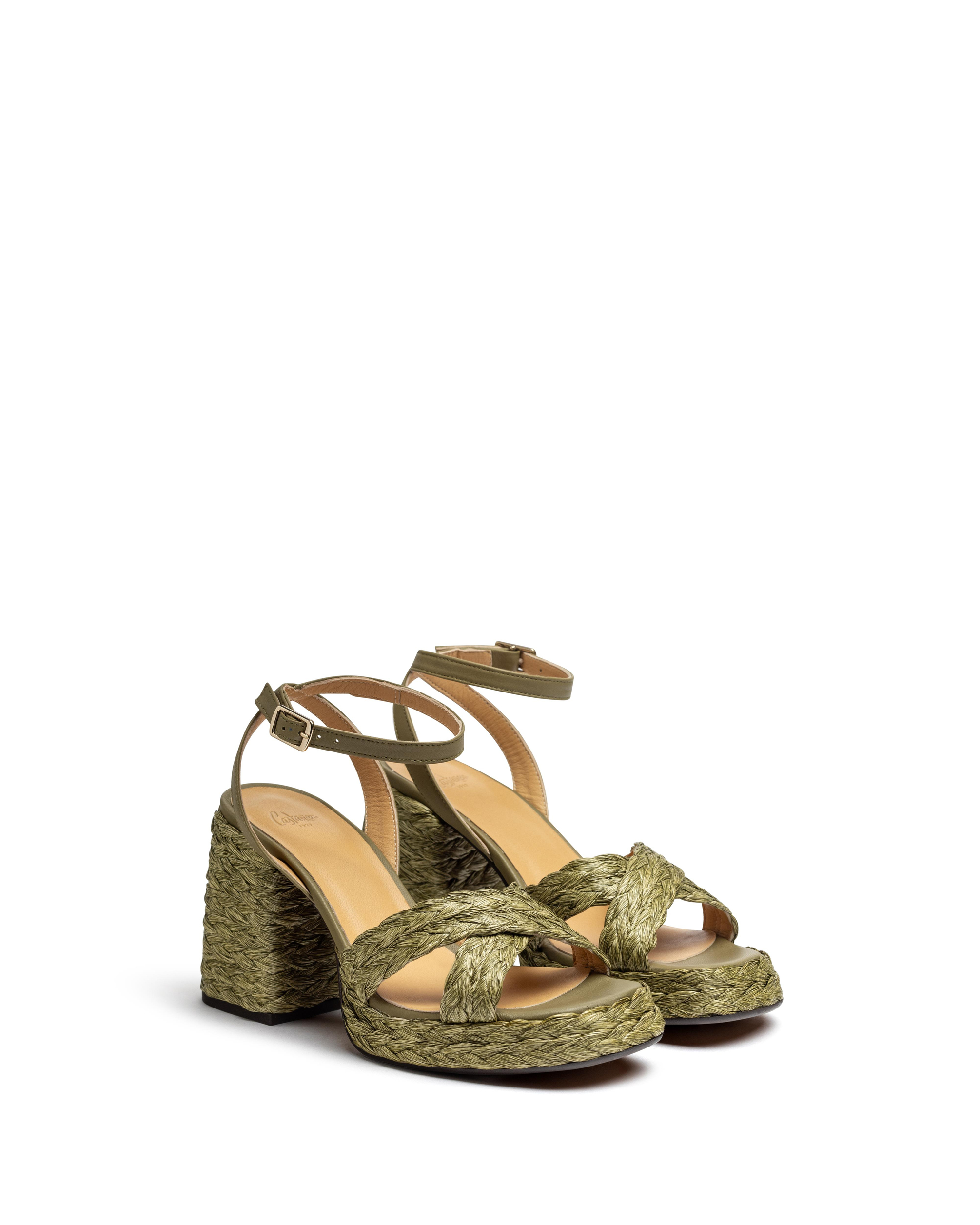 CastanerYeşil Topuklu Espadril
