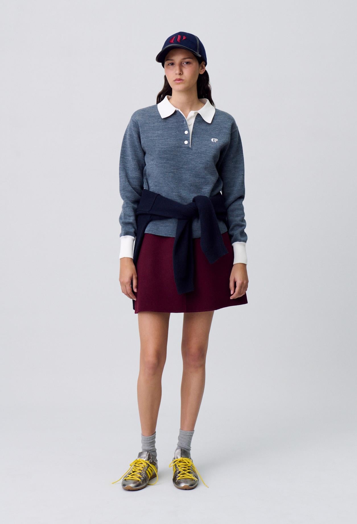 Claudie PierlotBordo Mini Yün Etek