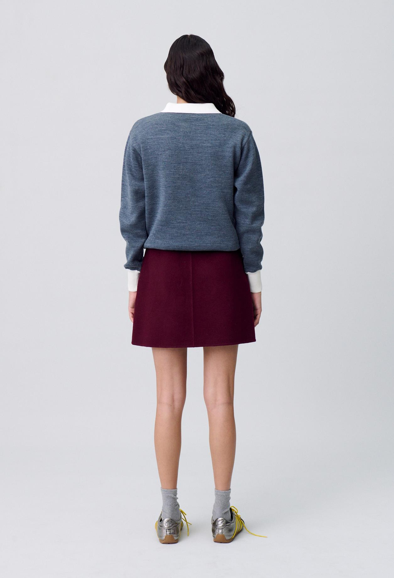 Claudie PierlotBordo Mini Yün Etek