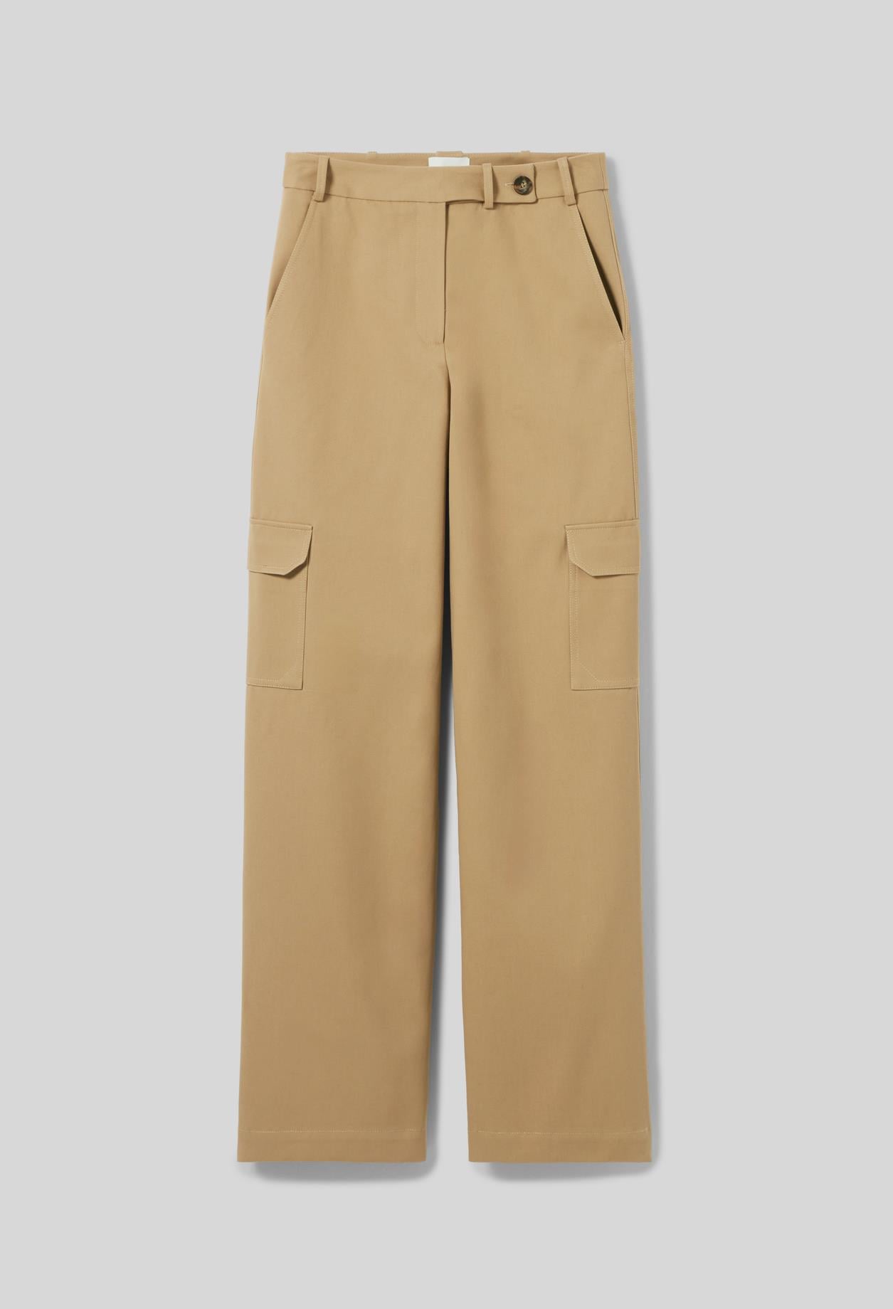 Claudie PierlotCamel Kargo Cep Pantolon