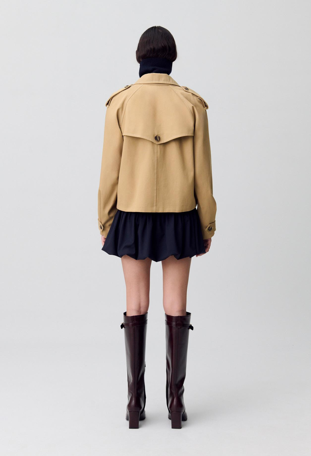 Claudie PierlotCamel Kısa Trençkot