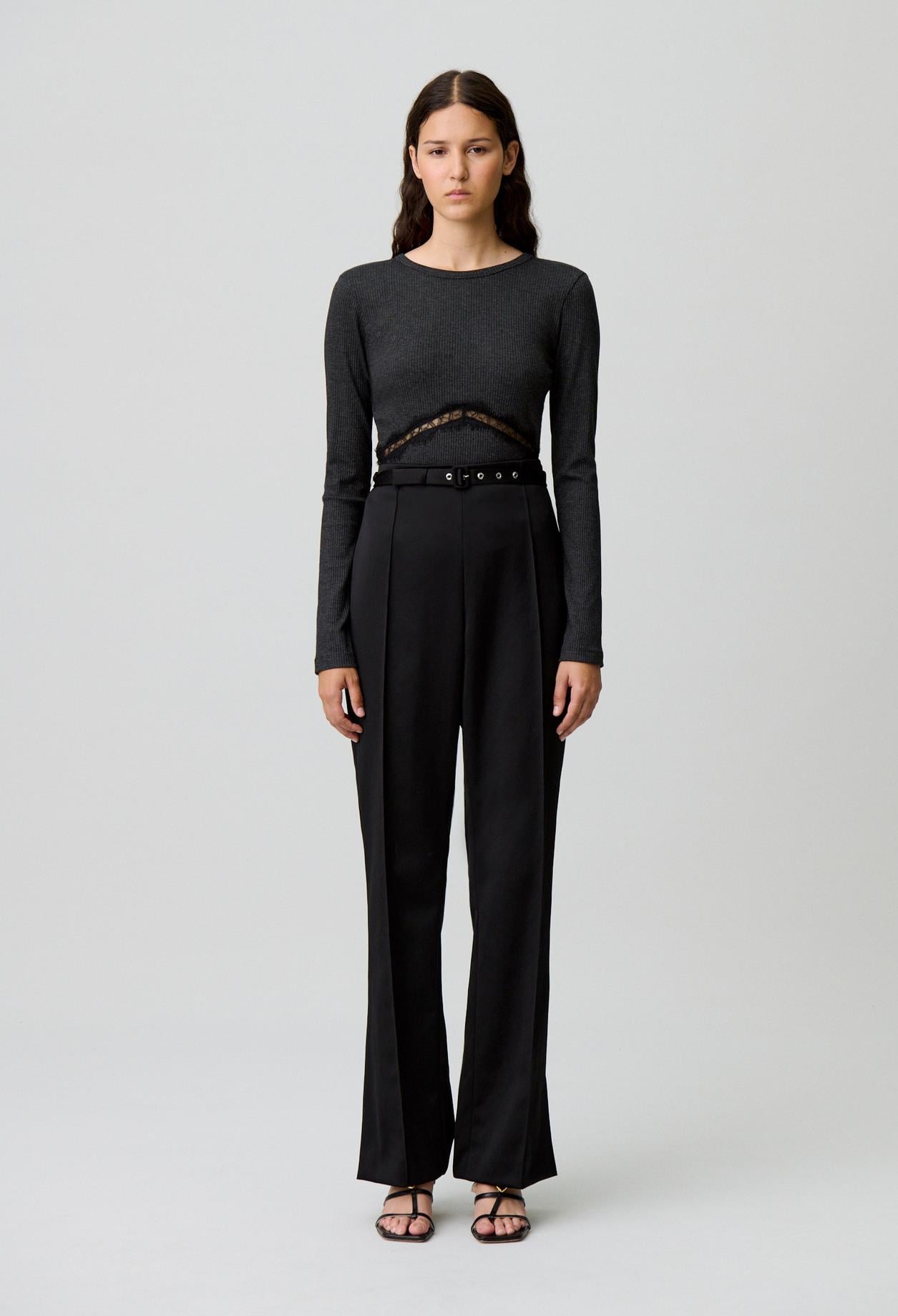 Claudie PierlotDüz Kesim Saten Pantolon
