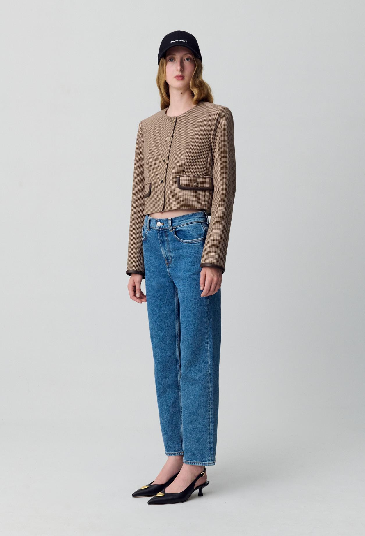 Claudie PierlotDüz Paça Jean Pantolon