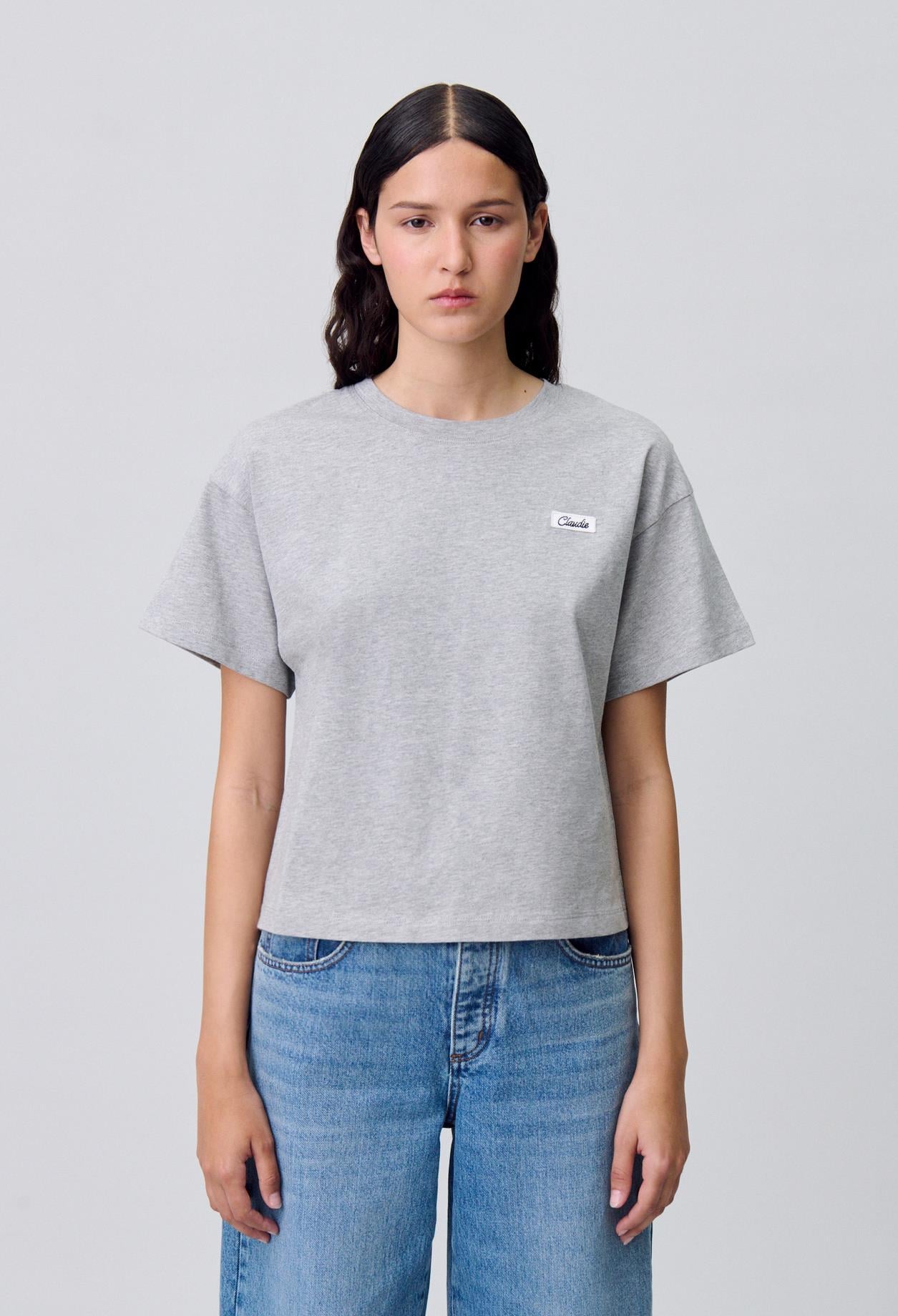 Claudie PierlotLogo Detaylı Pamuk Oversize T-shirt