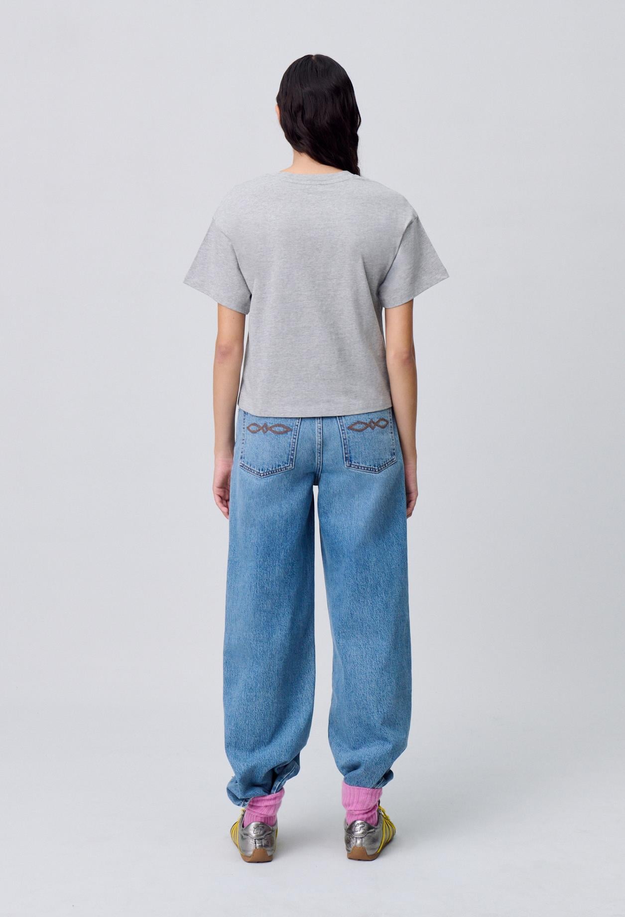 Claudie PierlotLogo Detaylı Pamuk Oversize T-shirt