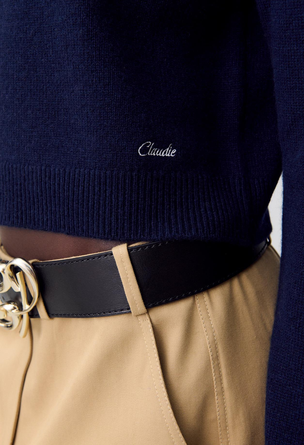Claudie PierlotŞal Yakalı Triko
