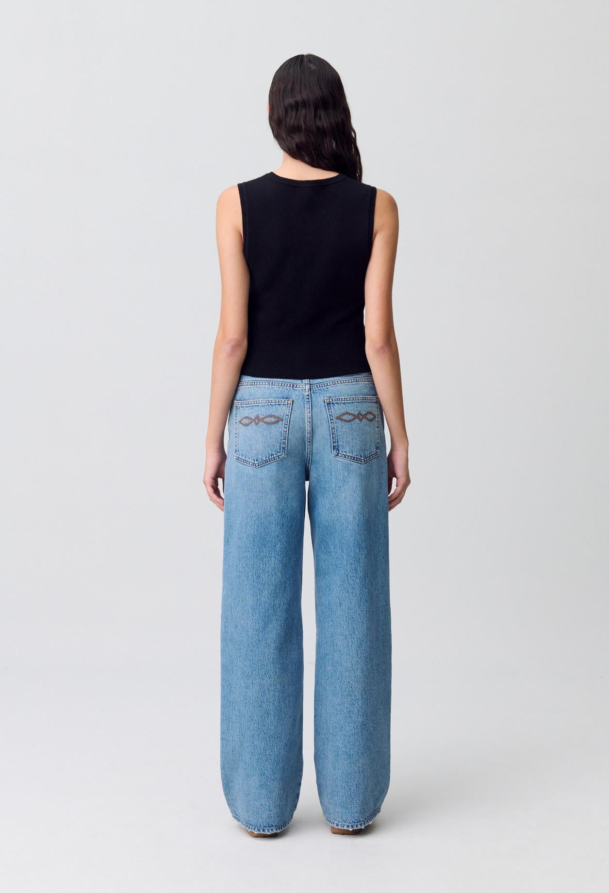 Claudie PierlotSiyah Düğmeli Triko Top