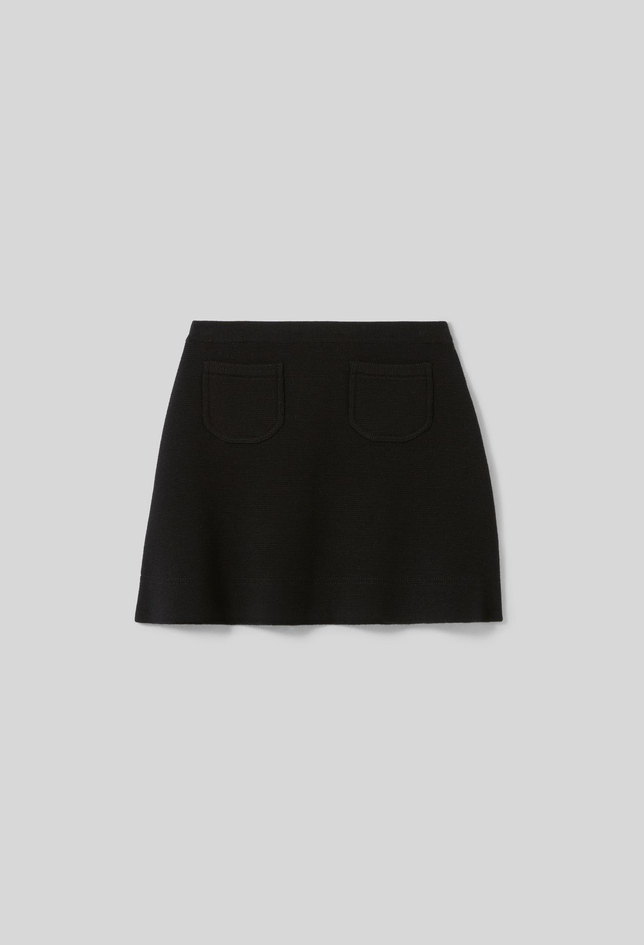 Claudie PierlotSiyah Mini Triko Etek