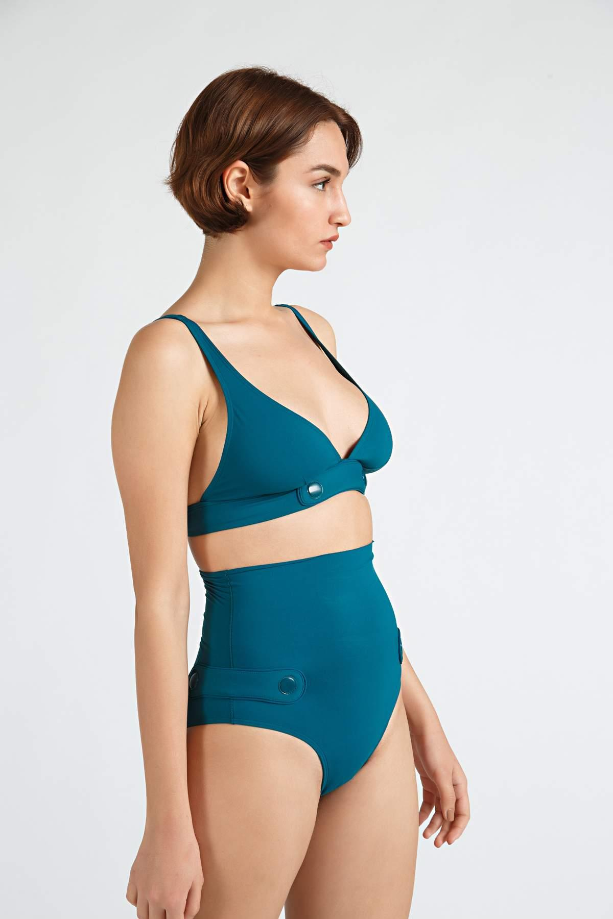 DnudD.NU.D Üçgen Mavi Bikini Üstü