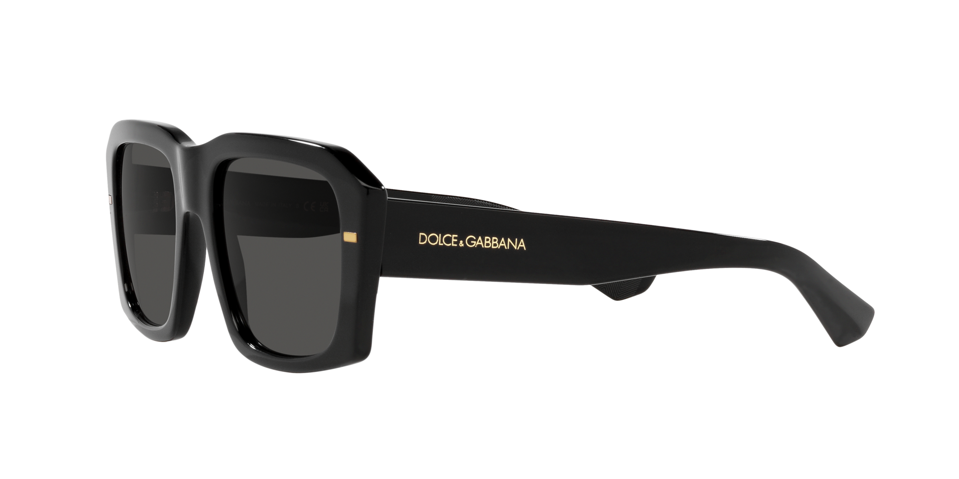 Dolce & GabbanaSiyah Camlı Geniş Güneş Gözlüğü