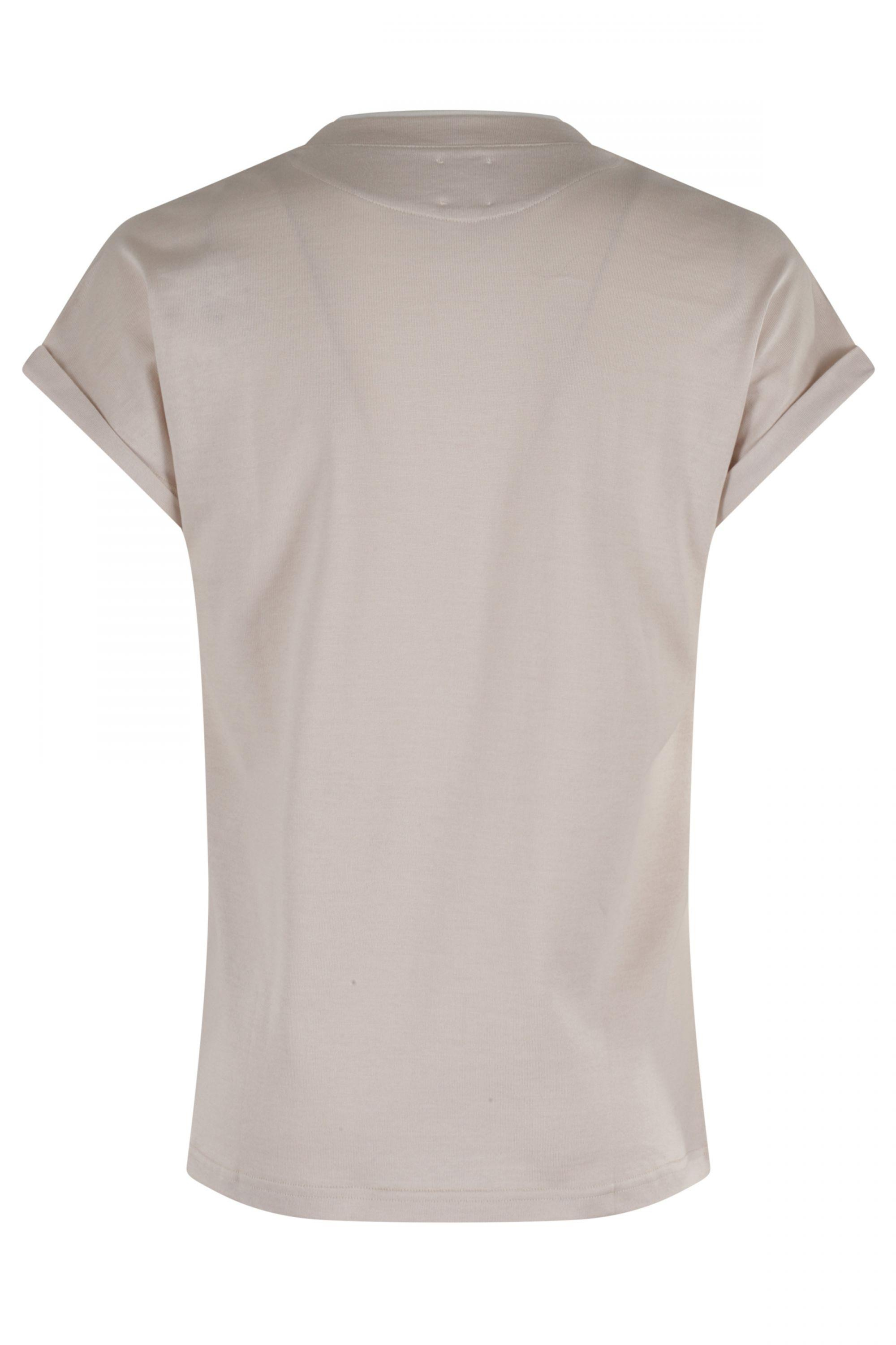 EleventyBeyaz Karışımlı Pamuk T-shirt