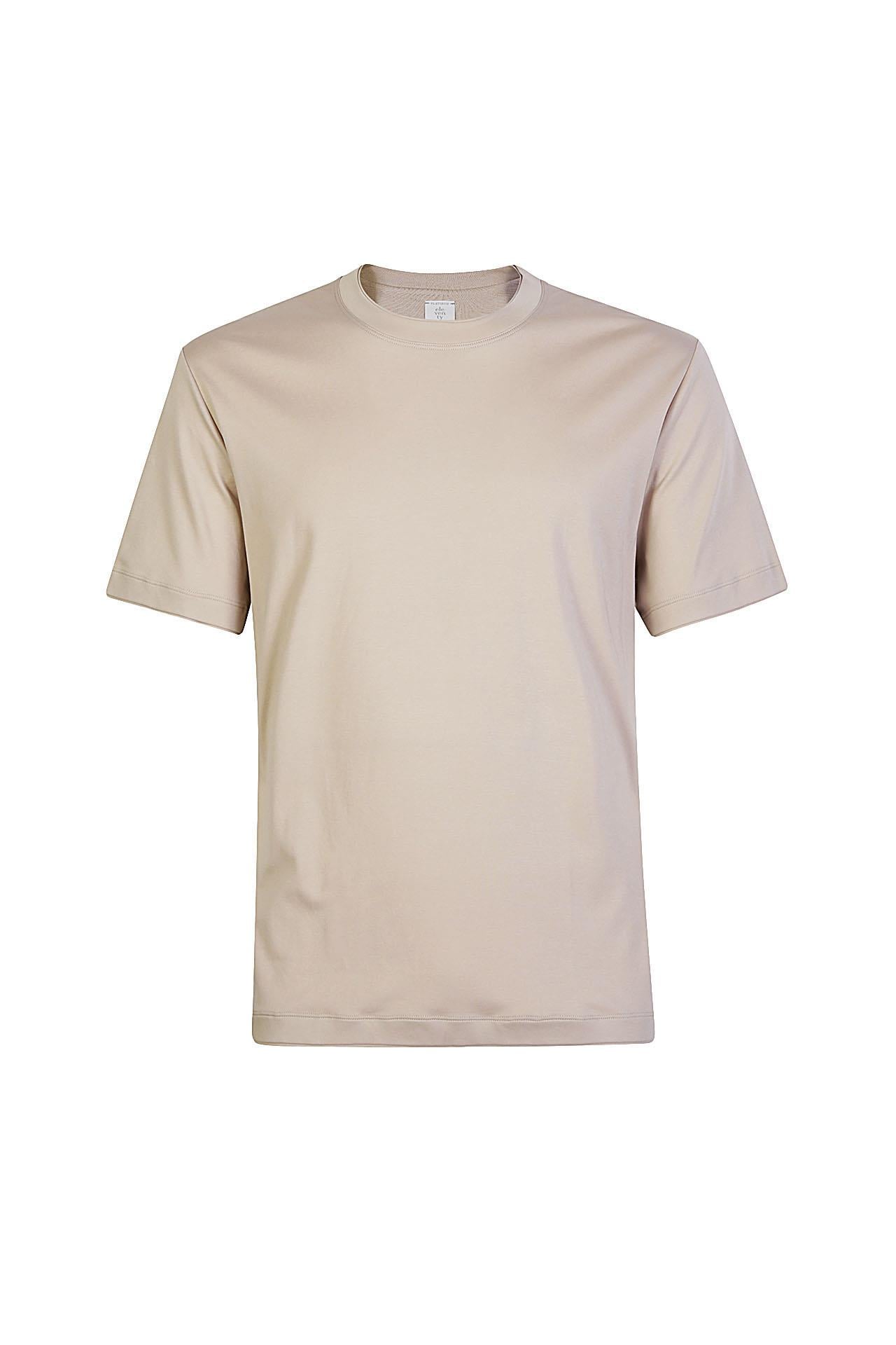 EleventyDüz Kesim Kum Rengi T-shirt