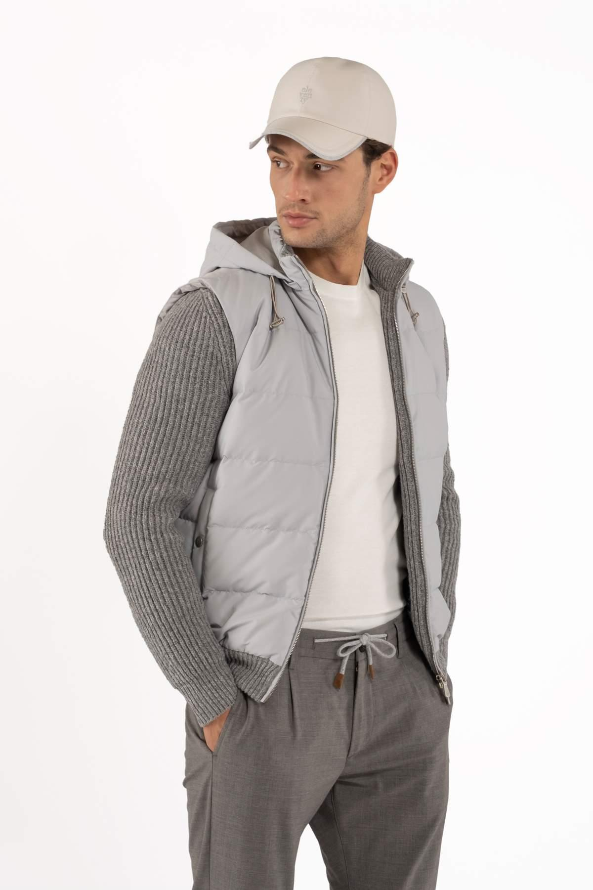 EleventyTriko Mix Gri Puffer Mont