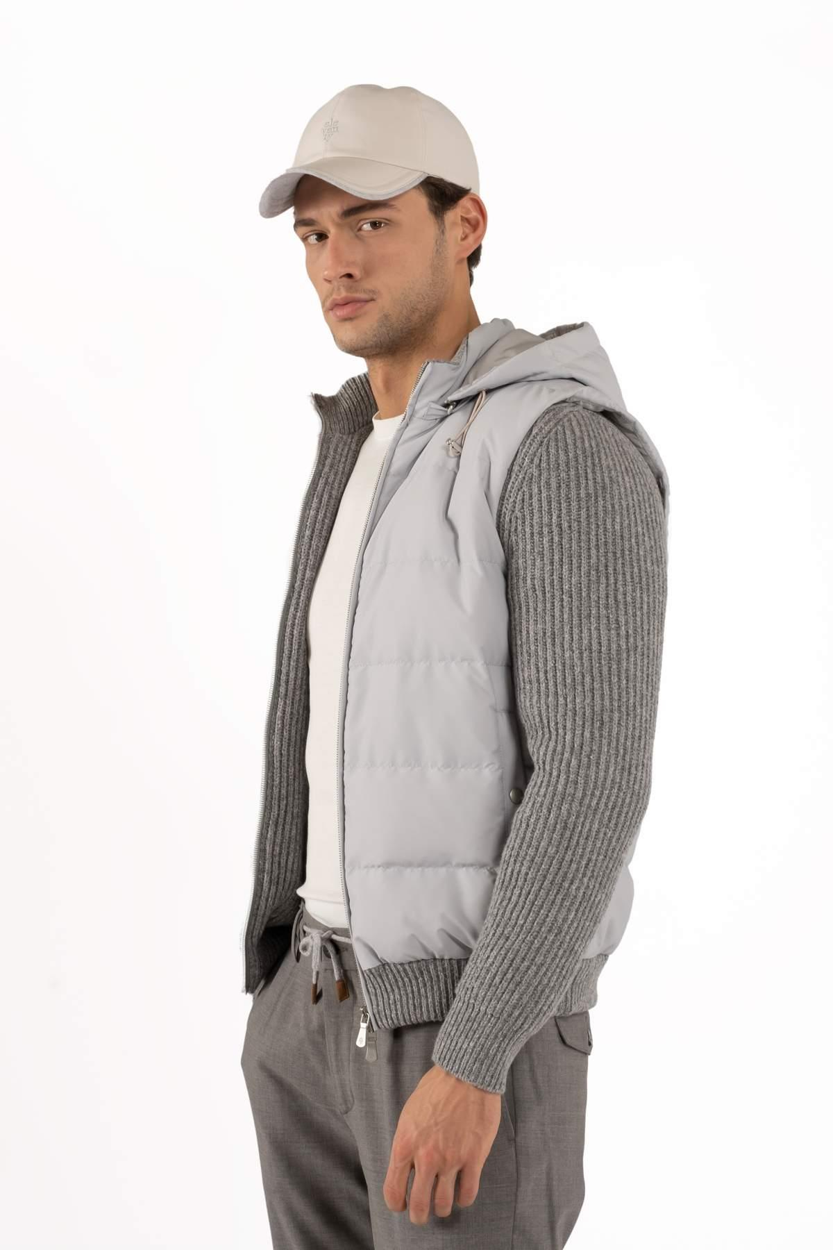 EleventyTriko Mix Gri Puffer Mont