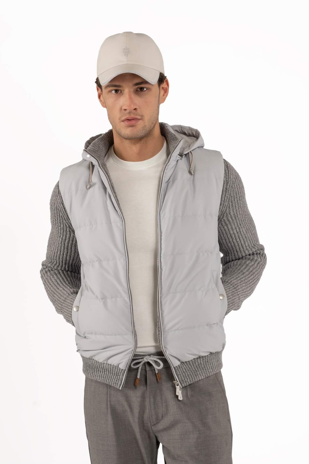 EleventyTriko Mix Gri Puffer Mont
