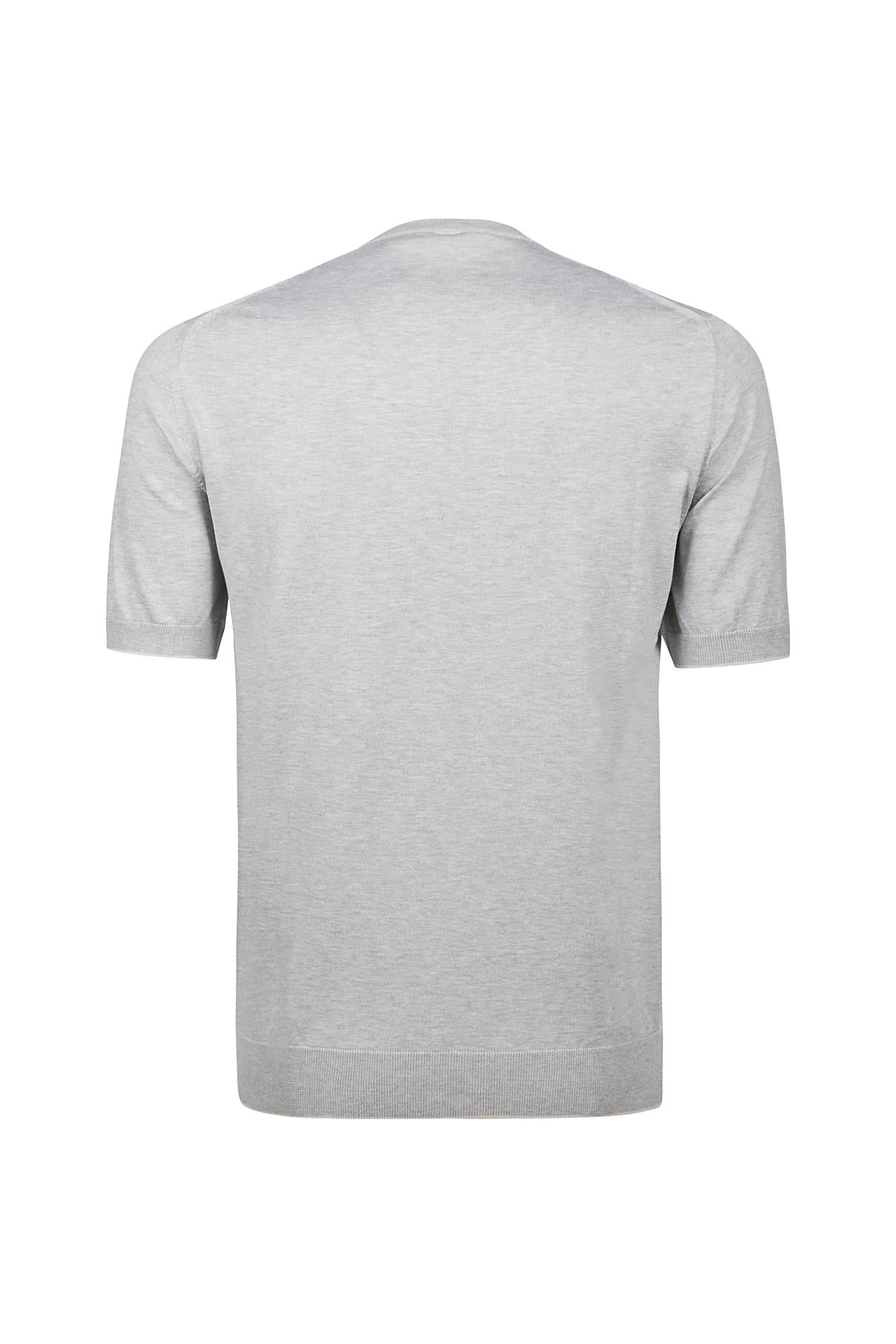 EleventyYuvarlak Yaka Gri Pamuk T-Shirt