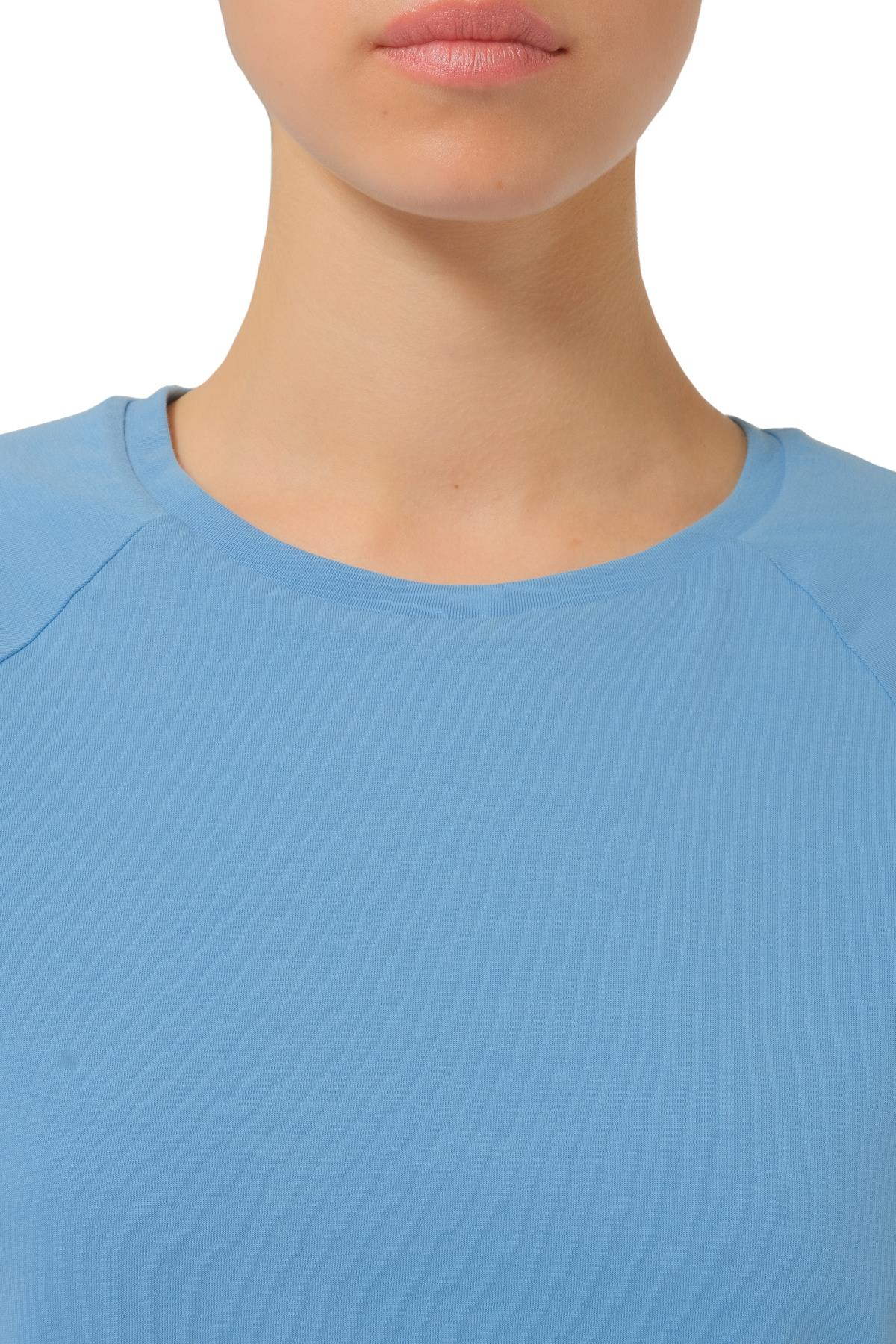 Federica TossiDolgulu Kol Detaylı Mavi T-shirt