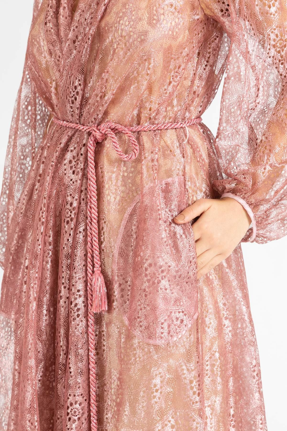 Forte ForteFORTE FORTE Halat Kemerli Astarlı Kaftan