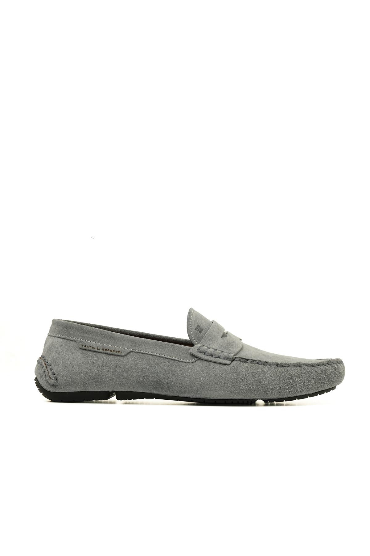Fratelli RossettiGri Süet Erkek Loafer