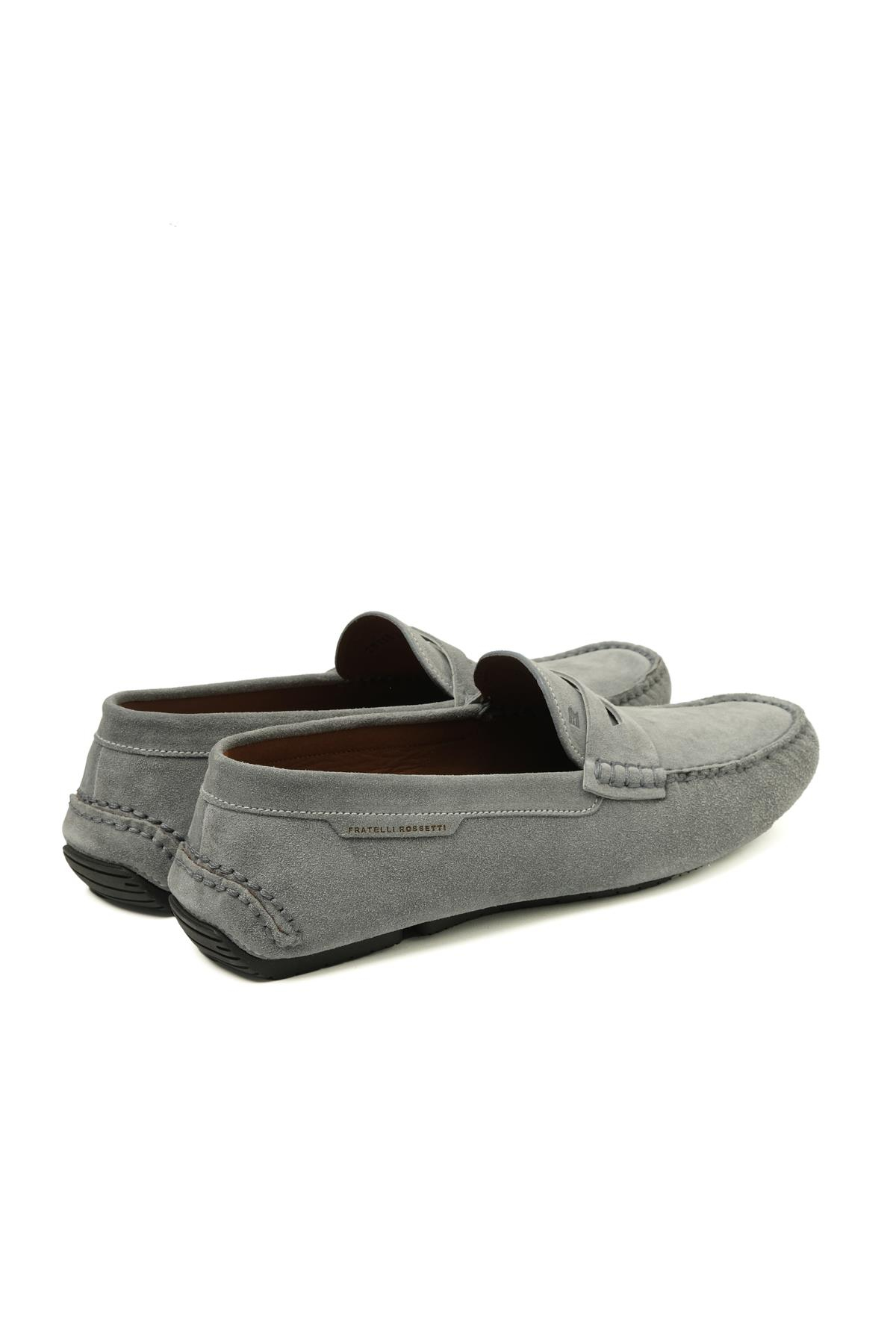 Fratelli RossettiGri Süet Erkek Loafer