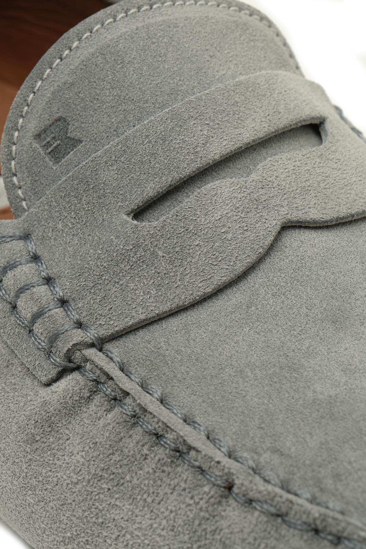 Fratelli RossettiGri Süet Erkek Loafer