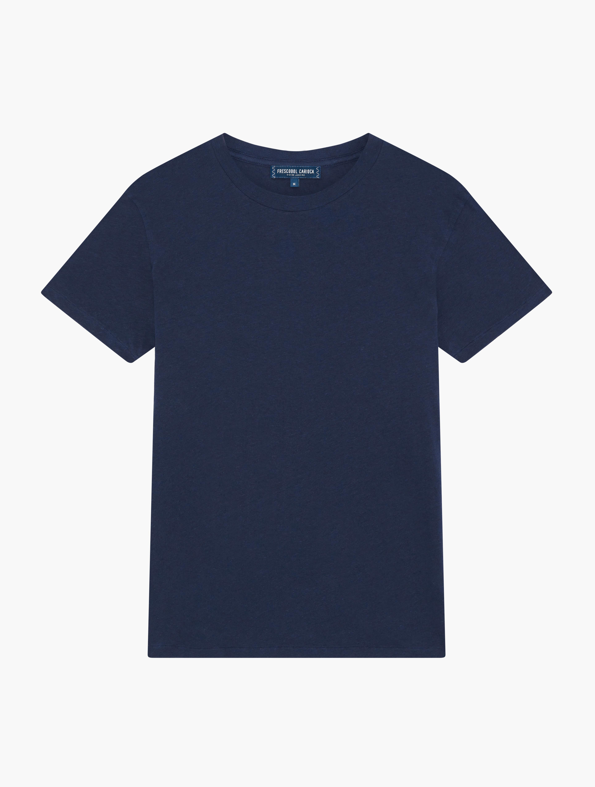 Frescobol CariocaKeten Karışımlı Lacivert T-Shirt