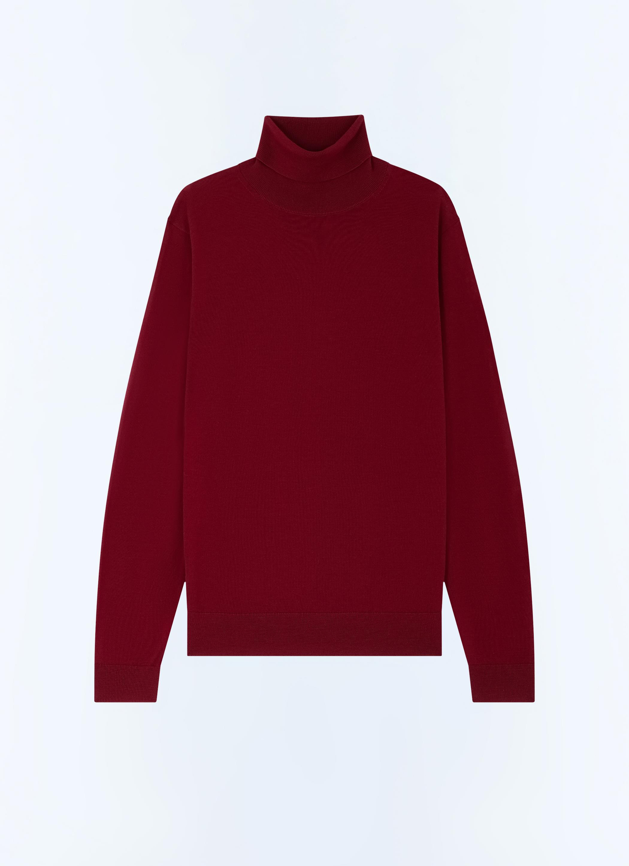 FursacBordo Fit Kesim Boğazlı Kazak