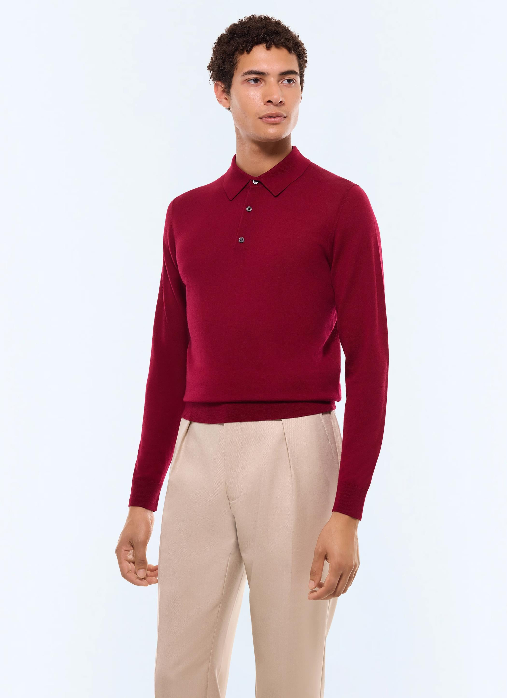FursacBordo Fit Kesim Polo Yaka Triko