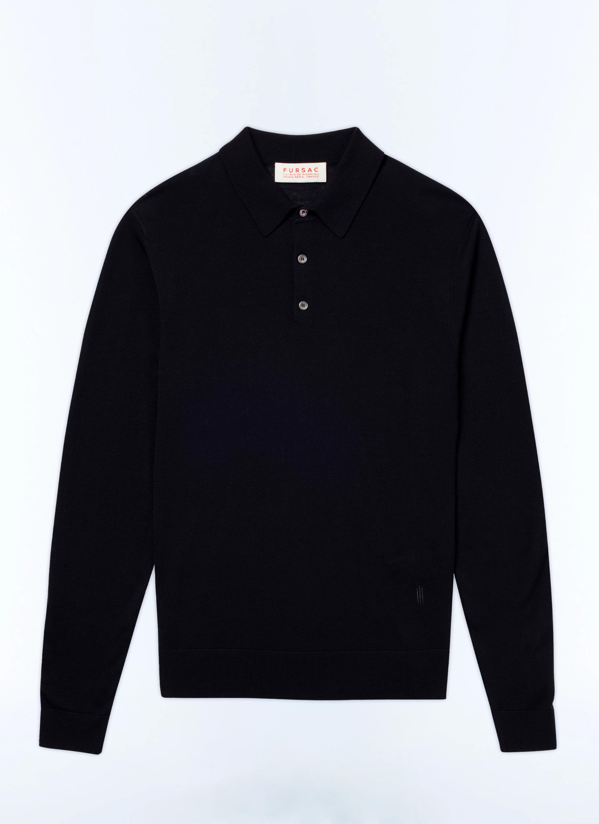 FursacLacivert Fit Kesim Polo Yaka Triko