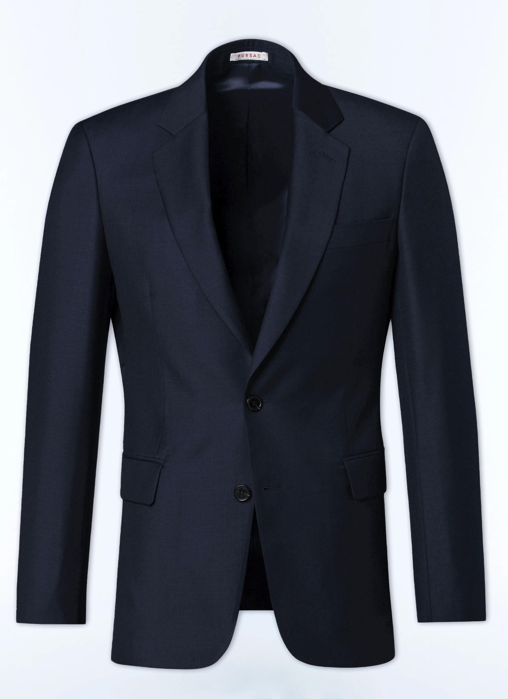 FursacLacivert Yün Slim Fit Ceket