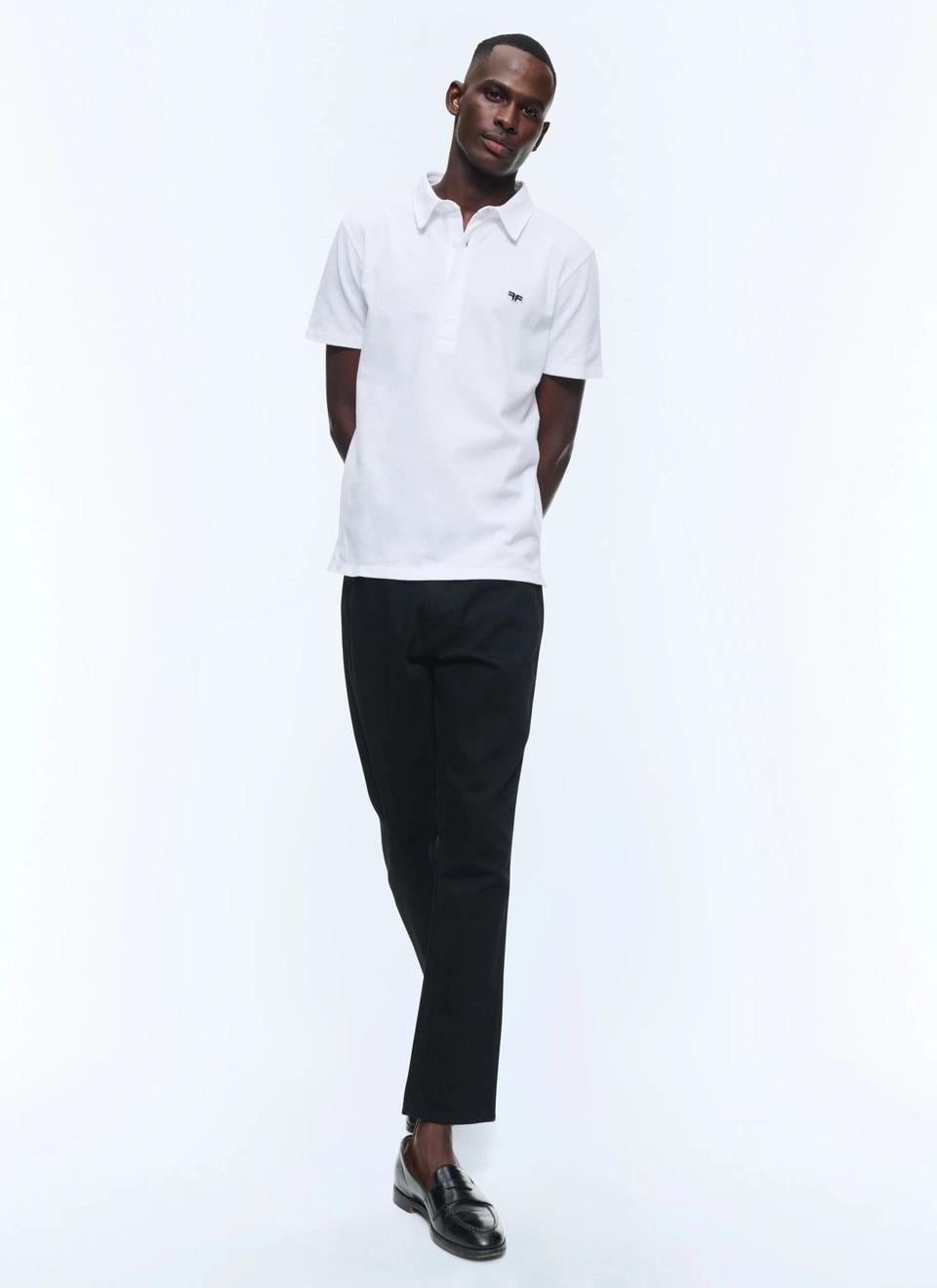 FursacLogo Detaylı Polo Yaka Pamuk T-shirt