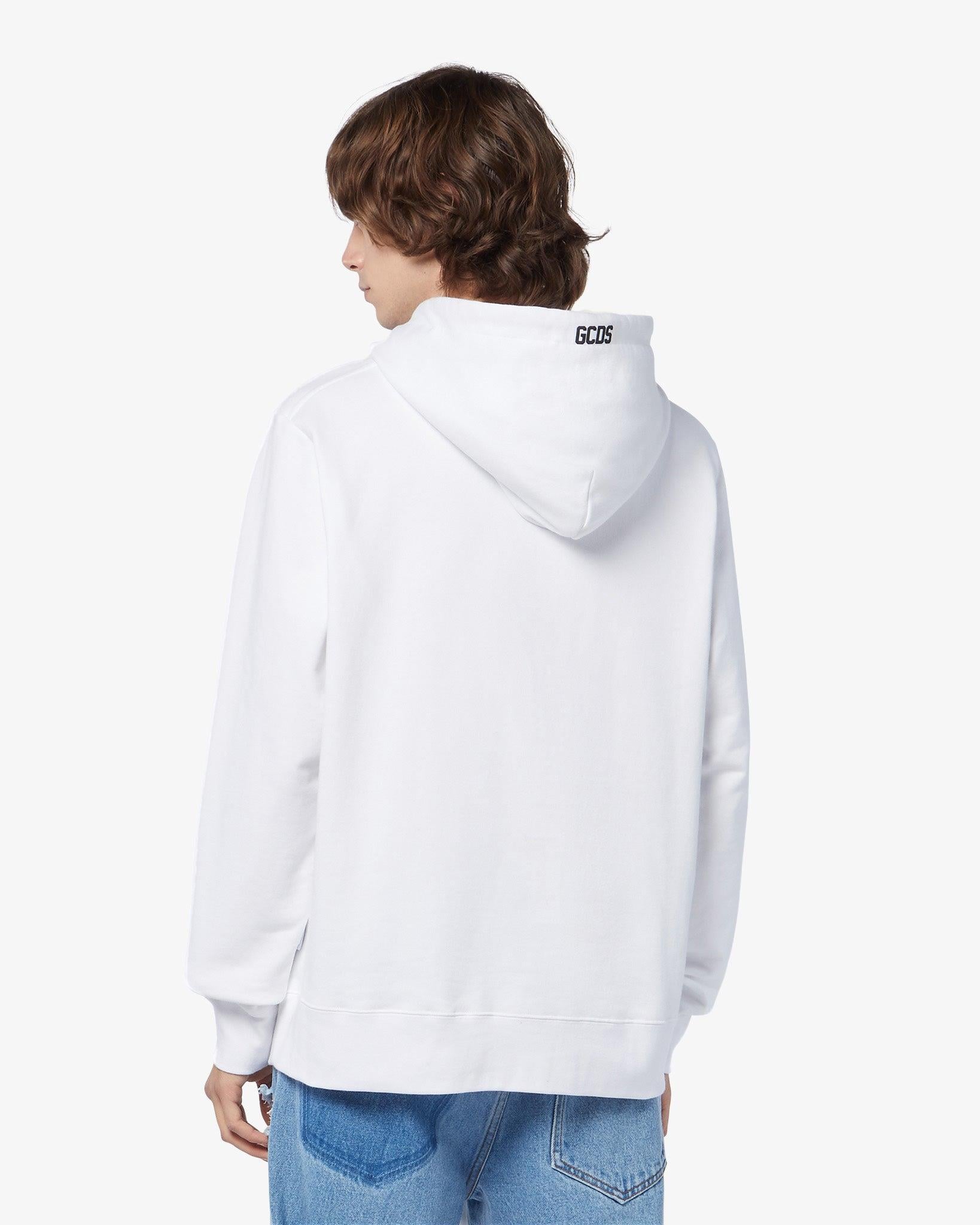 GCDSBeyaz Kapüşonlu Sweatshirt