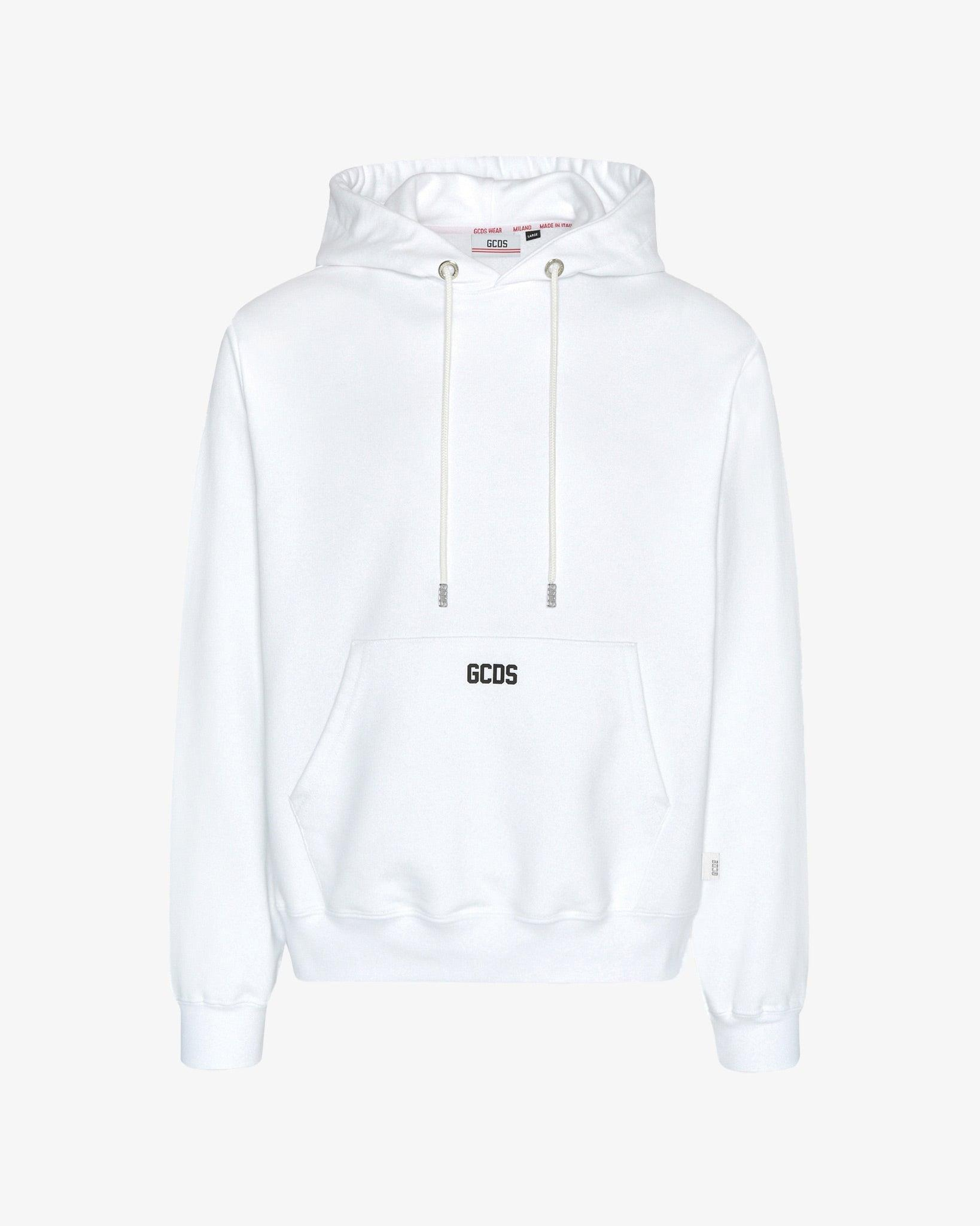 GCDSBeyaz Kapüşonlu Sweatshirt