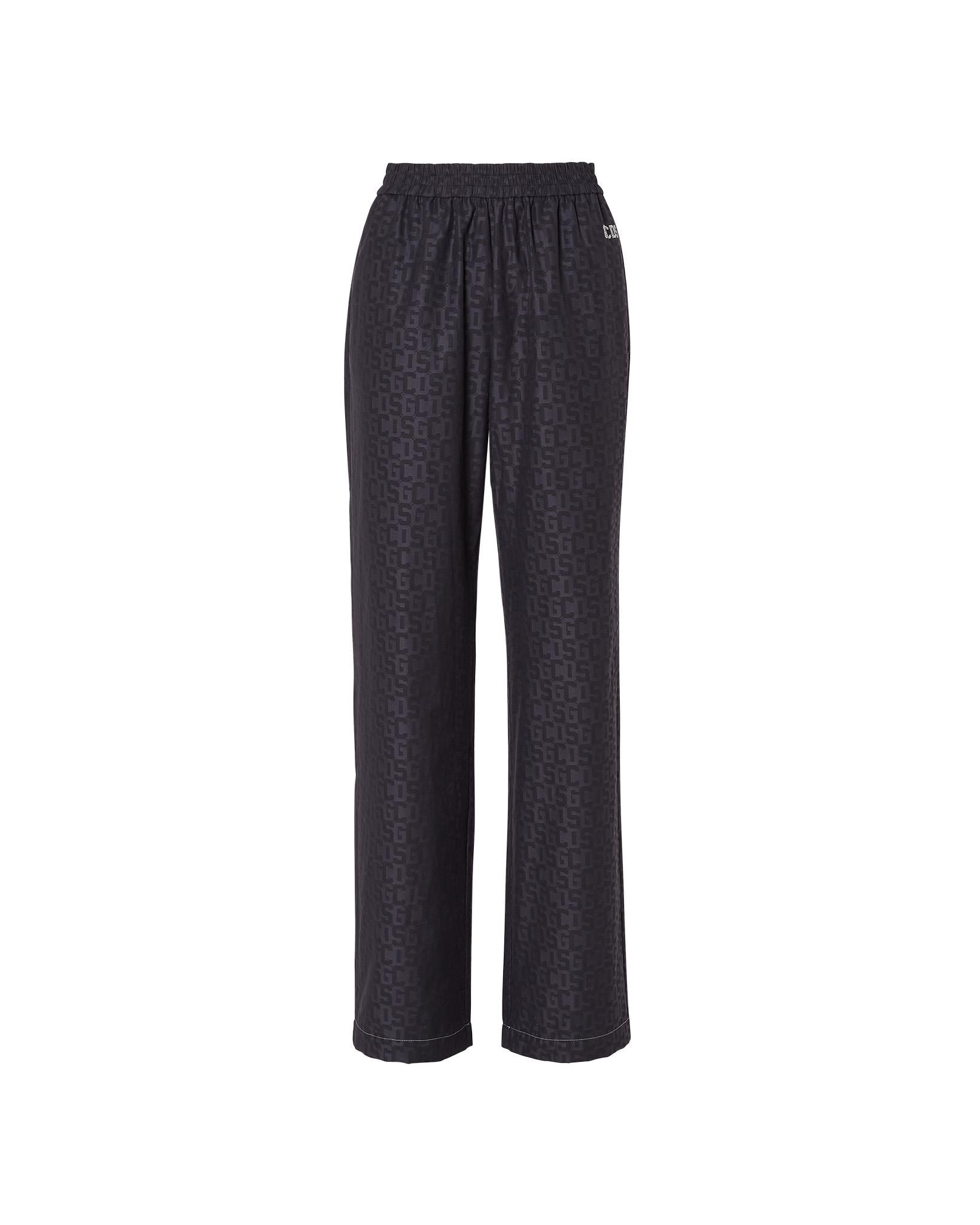 GCDSSiyah Monogram Pantolon