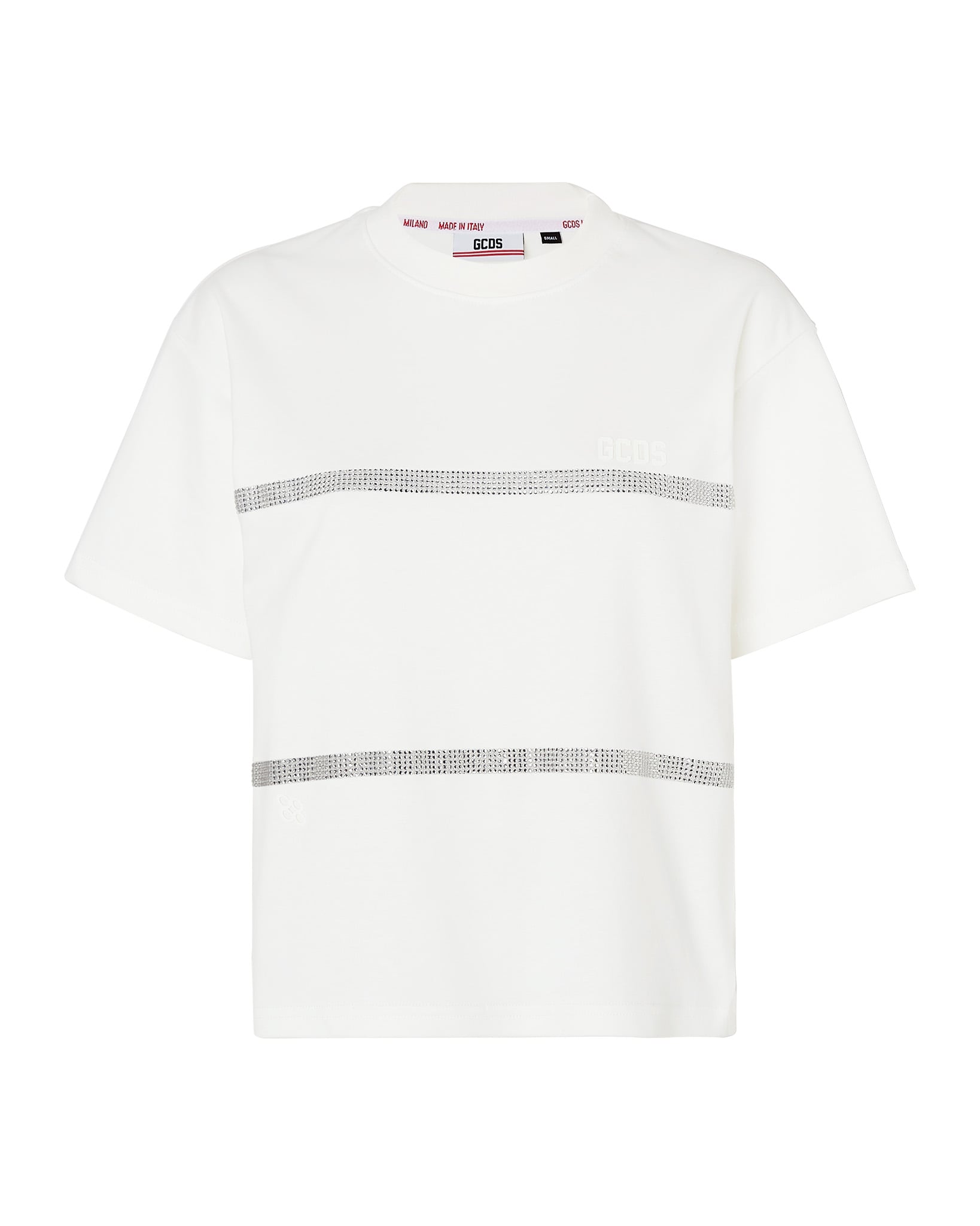 GCDSZımba İşlemeli Beyaz T-shirt