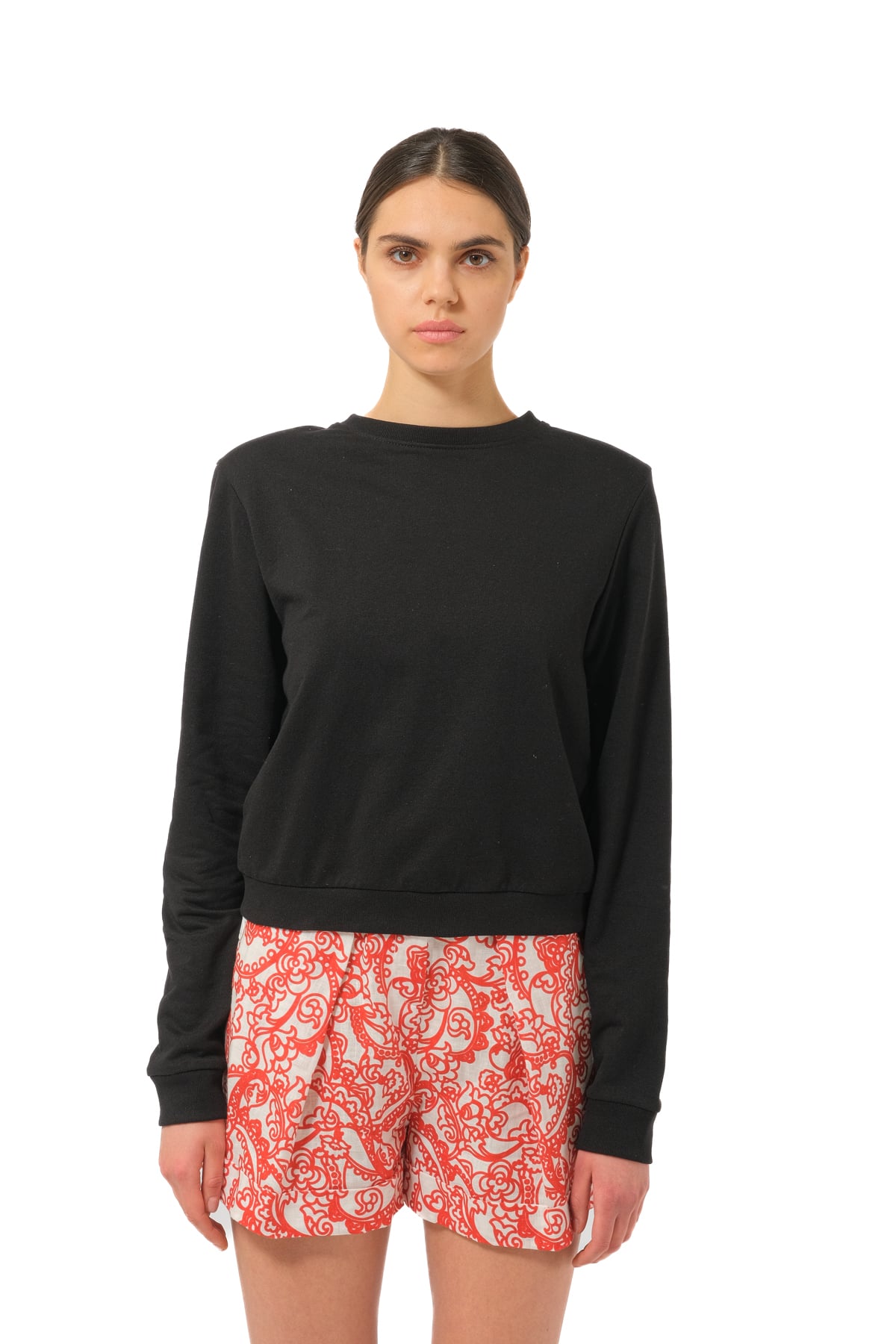 Gina GorgeousArkası Zincir Detaylı Uzun Kollu T-shirt