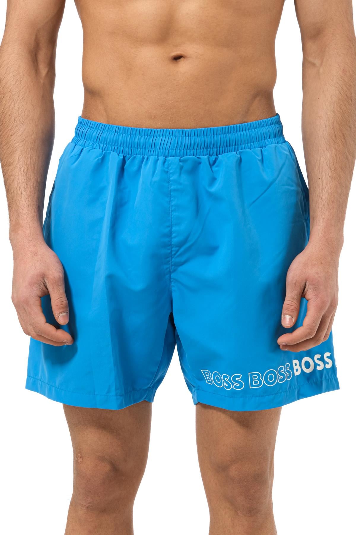 Hugo BossBeyaz Logo Detay Mavi Mayo