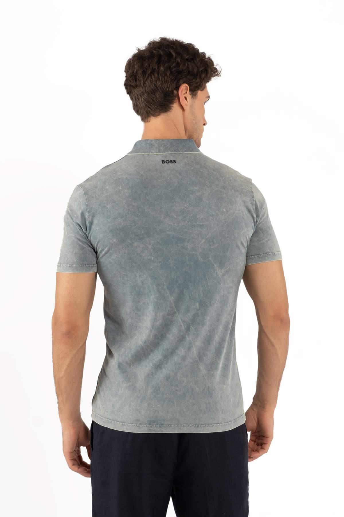 Hugo BossDenim Görünümlü Polo Yaka T-shirt