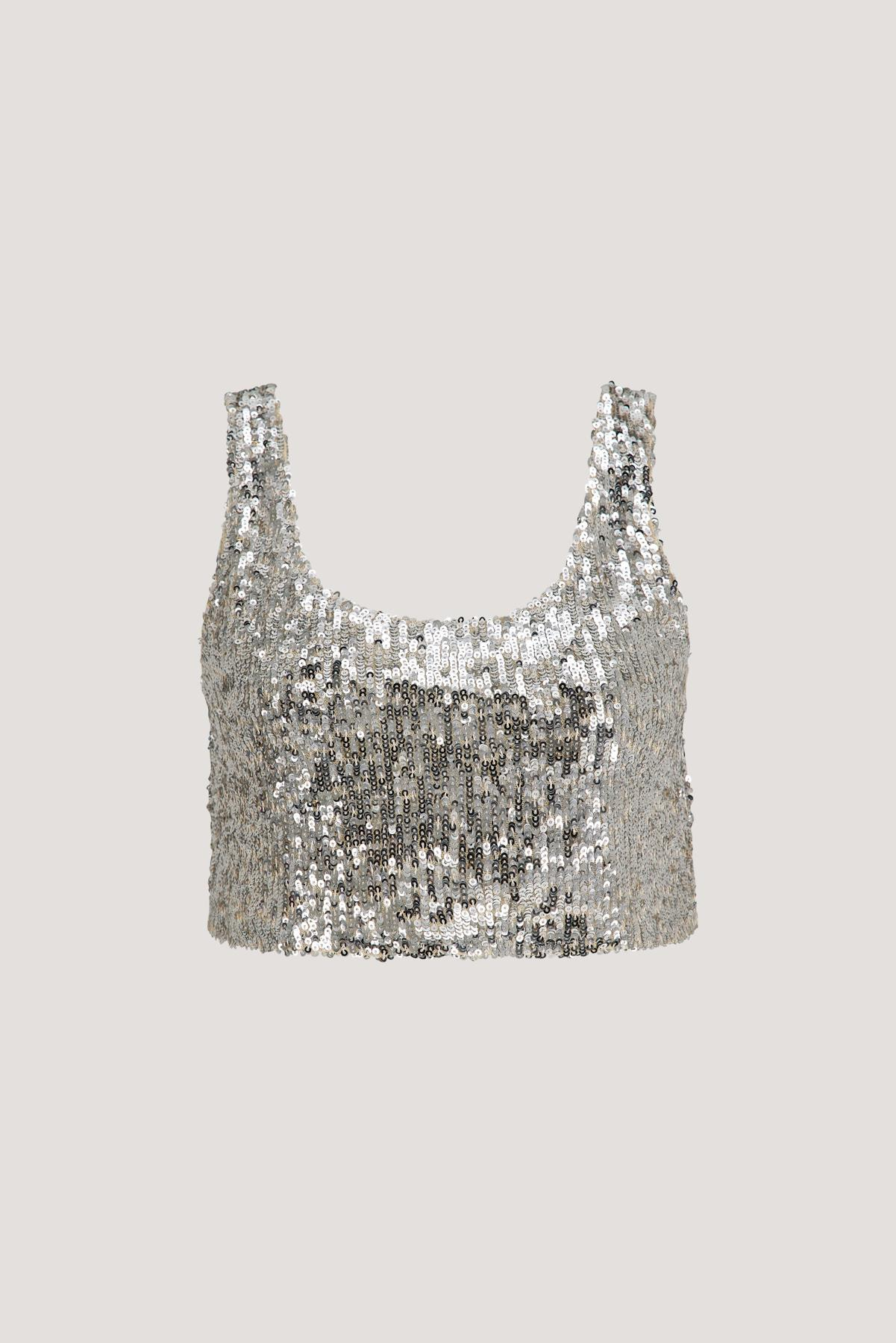 In The Mood For LovePayetli Crop Üst