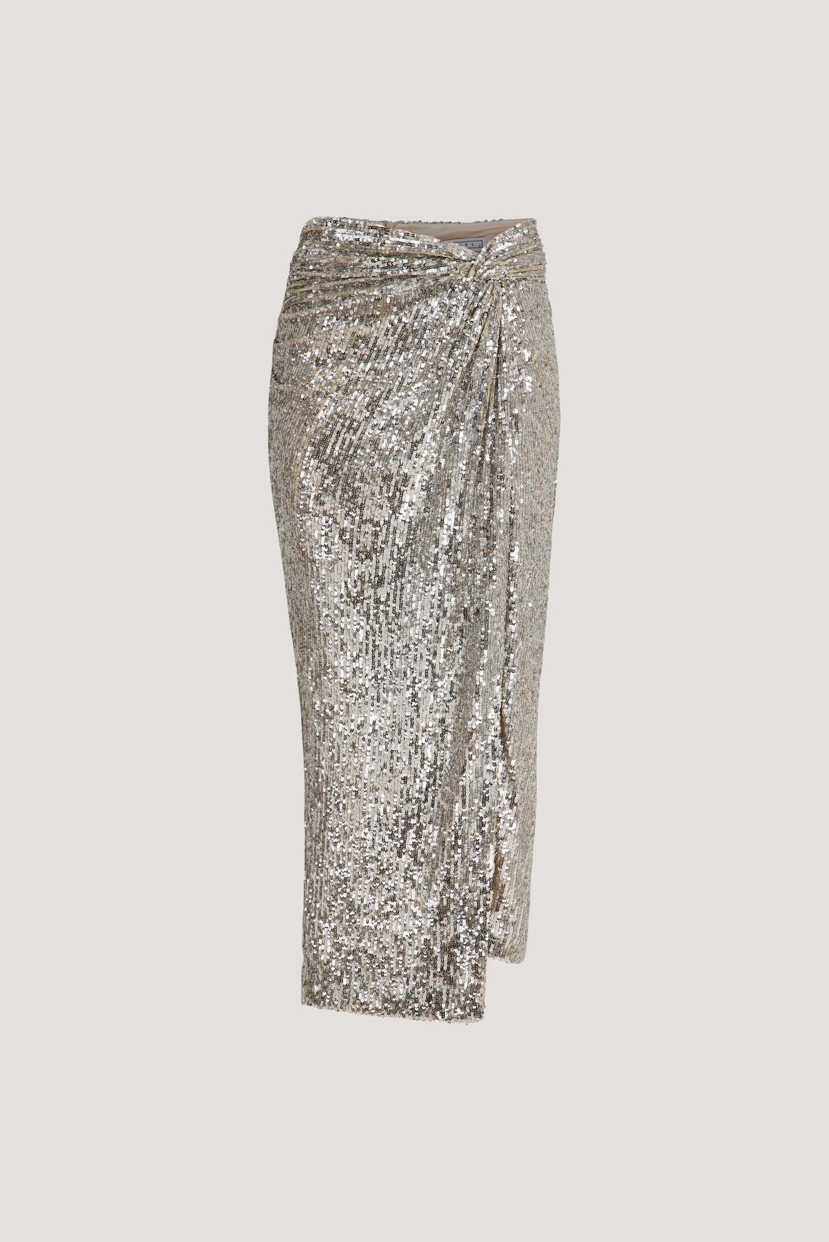 In The Mood For LovePayetli Drape Detaylı Etek