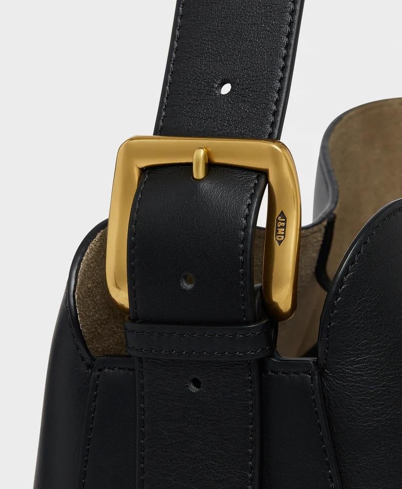 J&M DavidsonSiyah Deri Bucket Çanta