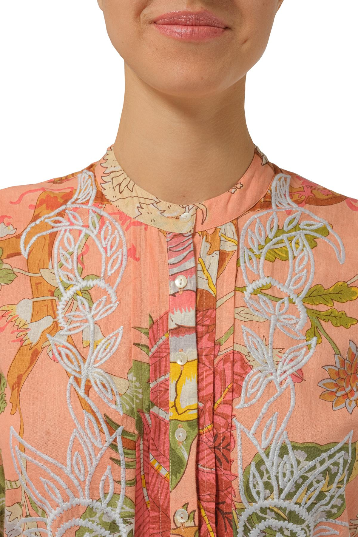 Juliet DunnFloral Desen Pilise Etekli Mini Elbise