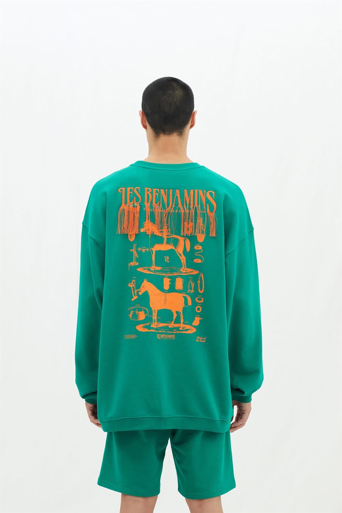 Les BenjaminsArkası Desenli Oversize Sweatshirt